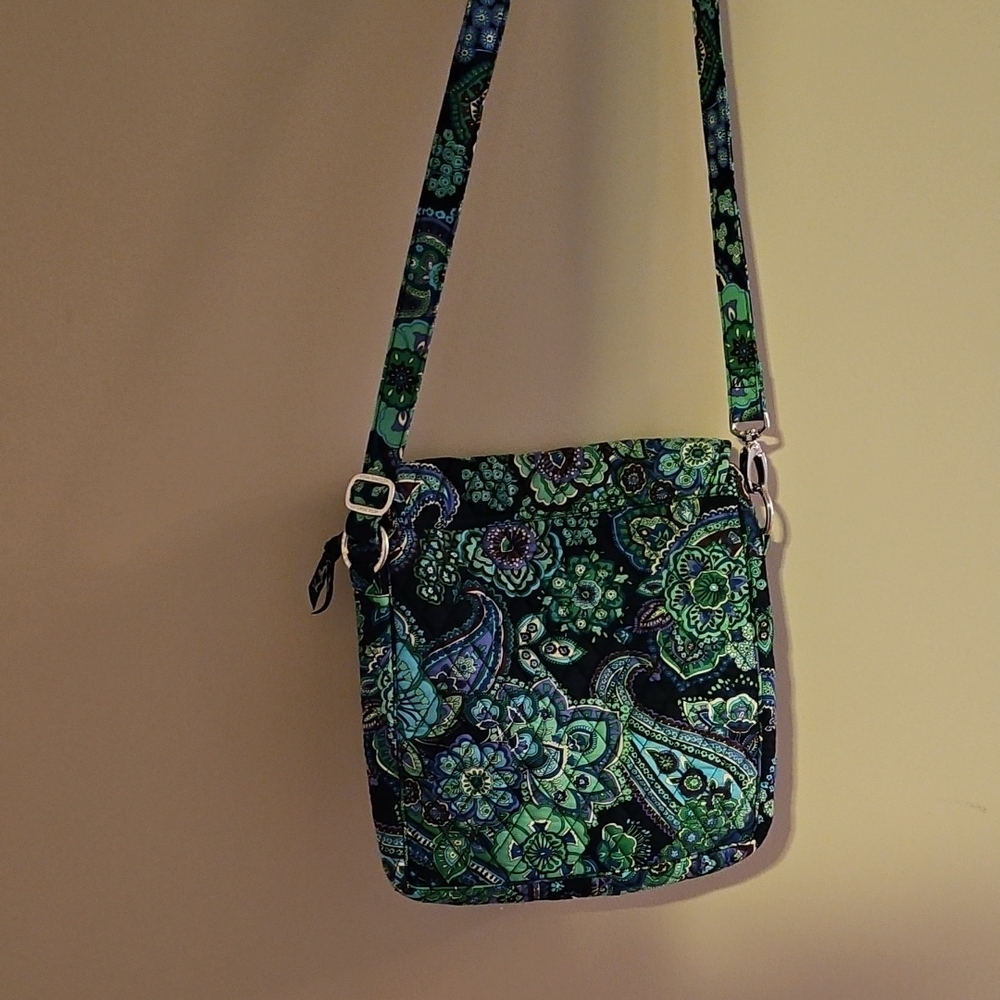 Vera Bradley Paisley Green Crossbody Bag